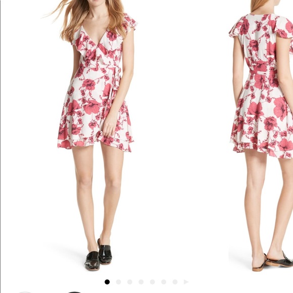 Free people French quarter wrap mini dress - Picture 2 of 5